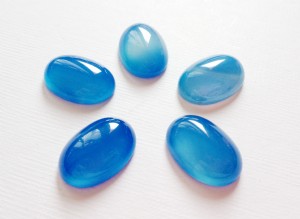 13*18*5mm 橢圓蛋面藍瑪瑙